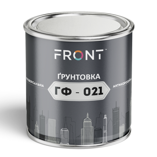 Ґрунтуюча фарба ГФ-021, FRONT, червоно-коричнева, 25 кг